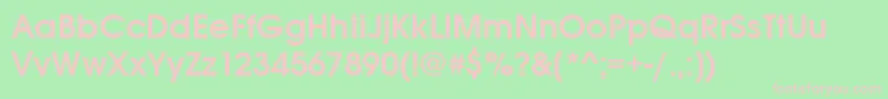 Avantgargotitcteedem Font – Pink Fonts on Green Background