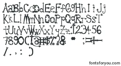 OldieSplatLyngam font – Fonts Flowers