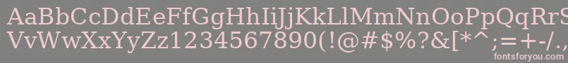 AeOstorah Font – Pink Fonts on Gray Background