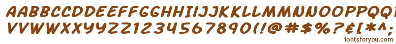 SfArchRivalExtendedBoldItalic Font – Brown Fonts