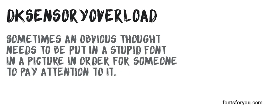 Review of the DkSensoryOverload Font