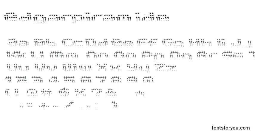 A fonte Edgarpiramide – alfabeto, números, caracteres especiais