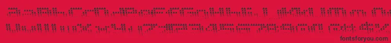 Edgarpiramide Font – Black Fonts on Red Background