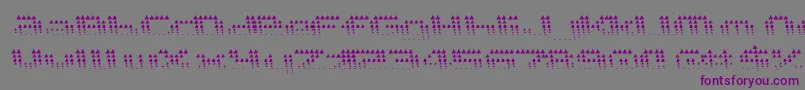 Шрифт Edgarpiramide – фиолетовые шрифты на сером фоне