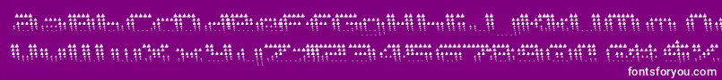 Edgarpiramide Font – White Fonts on Purple Background