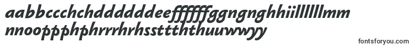 Шрифт SebastianmediumucfBolditalic – валлийские шрифты