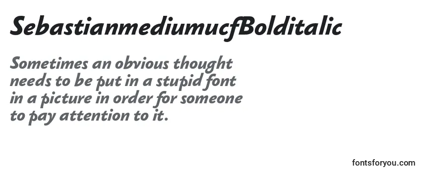 SebastianmediumucfBolditalic-fontti