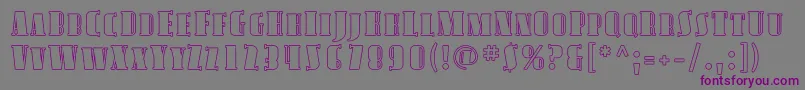 Avond17 Font – Purple Fonts on Gray Background