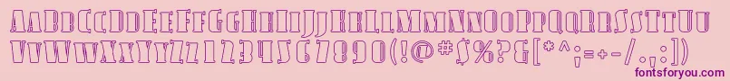 Avond17-Schriftart – Violette Schriften auf rosa Hintergrund
