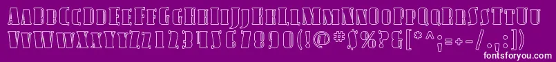 Avond17 Font – White Fonts on Purple Background