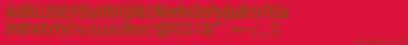 Ffnewberlinbold Font – Brown Fonts on Red Background