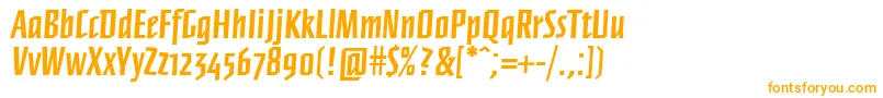 Ffnewberlinbold Font – Orange Fonts on White Background