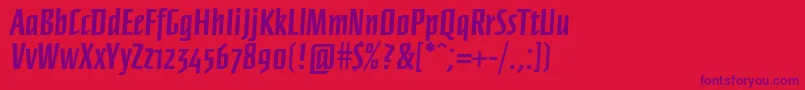 Ffnewberlinbold Font – Purple Fonts on Red Background