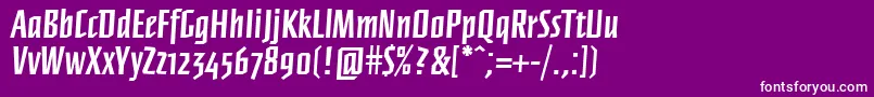 Ffnewberlinbold Font – White Fonts on Purple Background