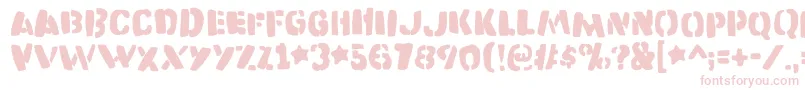 Katastrofedemo Font – Pink Fonts on White Background