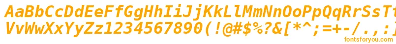 Dejavusansmono Boldoblique Font – Orange Fonts