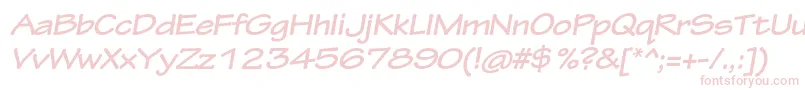 TektonproBoldextobl Font – Pink Fonts on White Background