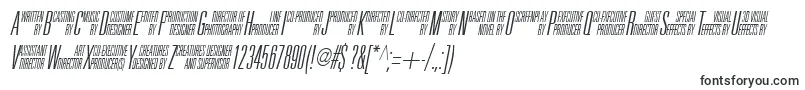 UniAccItalic Font – Fonts for KOMPAS-3D