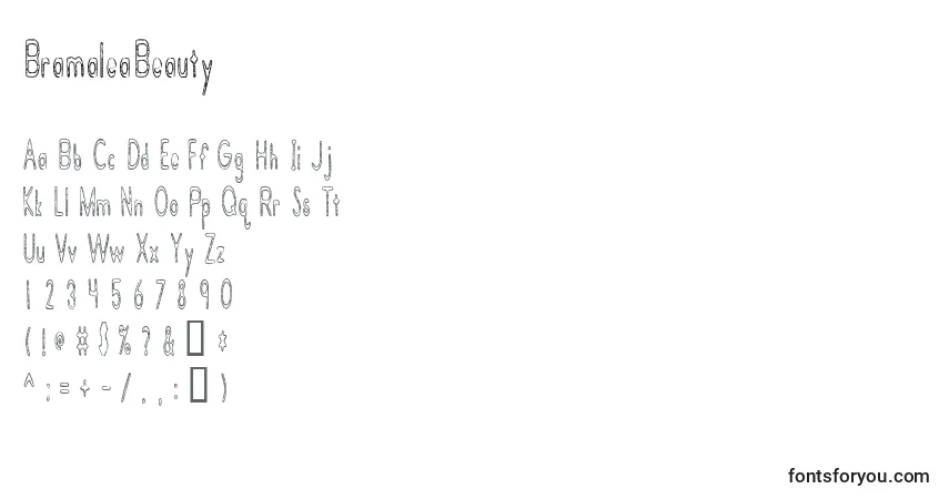 Шрифт BramaleaBeauty – алфавит, цифры, специальные символы