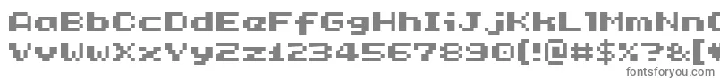 フォントRotorboy – 白い背景に灰色の文字