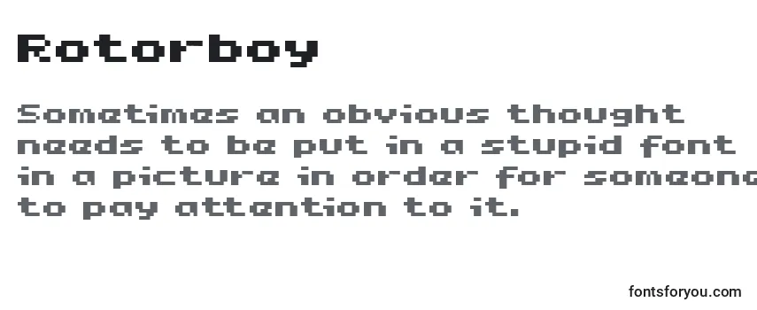 Review of the Rotorboy Font
