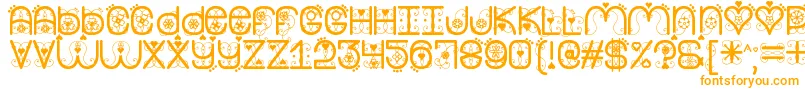 MyValentineNowSt-fontti – oranssit fontit