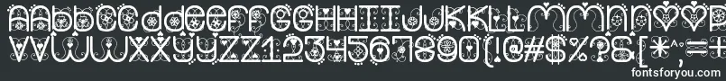MyValentineNowSt Font – White Fonts on Black Background