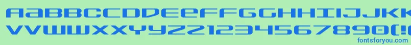 Sdfexpand Font – Blue Fonts on Green Background