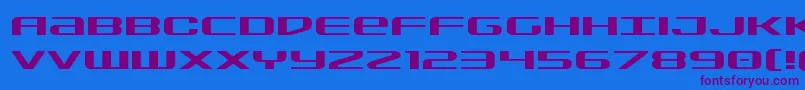 フォントSdfexpand – 紫色のフォント、青い背景