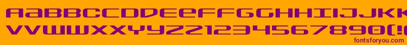 Sdfexpand Font – Purple Fonts on Orange Background