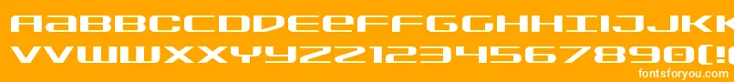 Шрифт Sdfexpand – белые шрифты на оранжевом фоне
