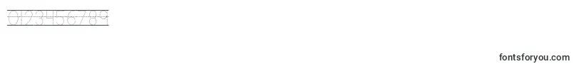 フォントKgprimarydotslinednospace – 数字と数値のためのフォント
