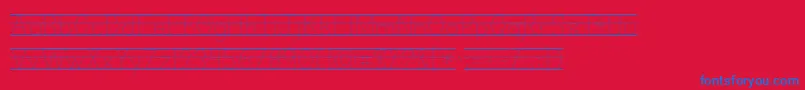 Kgprimarydotslinednospace Font – Blue Fonts on Red Background