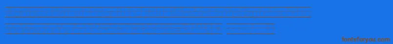 Kgprimarydotslinednospace Font – Brown Fonts on Blue Background