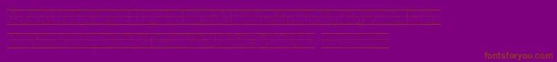 Kgprimarydotslinednospace Font – Brown Fonts on Purple Background