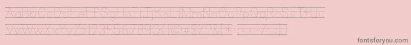 Kgprimarydotslinednospace Font – Gray Fonts on Pink Background