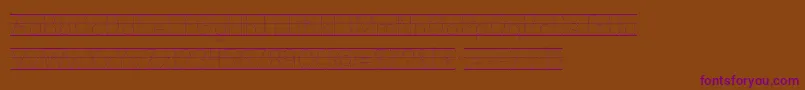 Шрифт Kgprimarydotslinednospace – фиолетовые шрифты на коричневом фоне