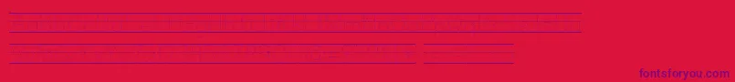Kgprimarydotslinednospace Font – Purple Fonts on Red Background