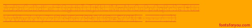 More about Kgprimarydotslinednospace Font Kgprimarydotslinednospace Font – Red Fonts on Orange Background