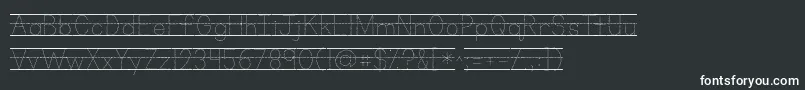 Шрифт Kgprimarydotslinednospace – белые шрифты на чёрном фоне
