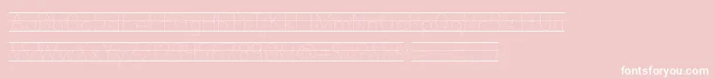 Kgprimarydotslinednospace Font – White Fonts on Pink Background
