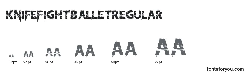 KnifefightballetRegular Font Sizes