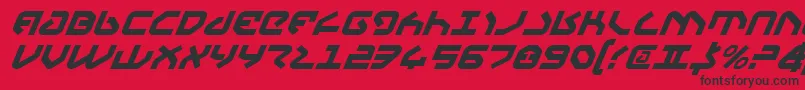 Yahrenv2i Font – Black Fonts on Red Background