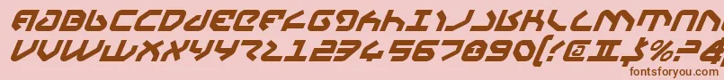 Yahrenv2i Font – Brown Fonts on Pink Background