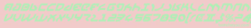 Yahrenv2i Font – Green Fonts on Pink Background