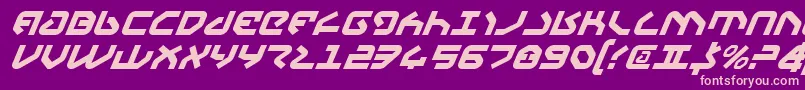 Yahrenv2i Font – Pink Fonts on Purple Background