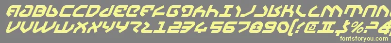 Yahrenv2i Font – Yellow Fonts on Gray Background