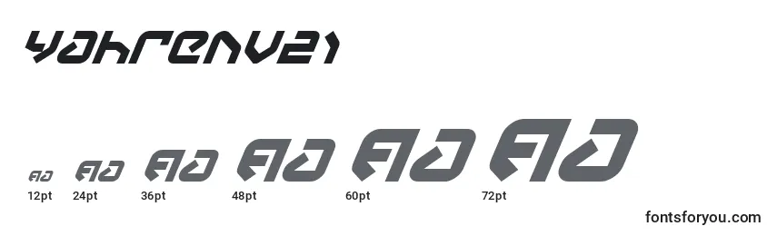 Yahrenv2i Font Sizes