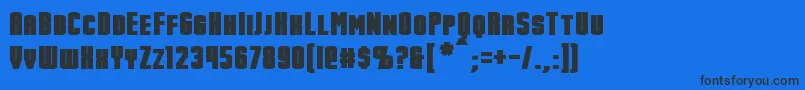 StarkBold Font – Black Fonts on Blue Background