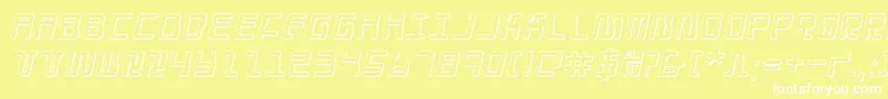 Droidlover3Di Font – White Fonts on Yellow Background